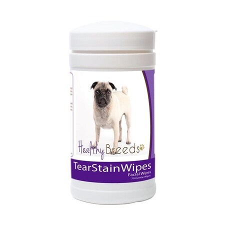Healthy Breeds Healthy Breeds 840235153016 Pug Tear Stain Wipes 840235153016